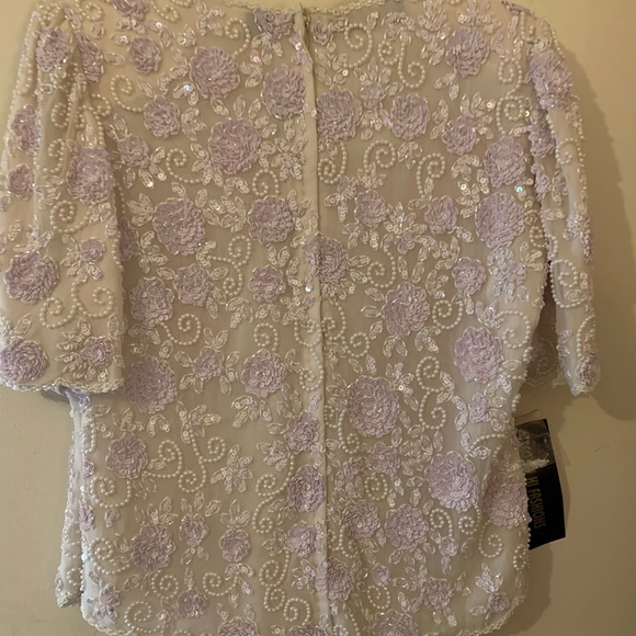 COPY - Vintage Evening Beaded Blouse. - Picture 3 of 5